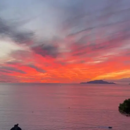 Breathtaking Sea View On Sorrento Coast With Sunset Terrace & Parking Massa Lubrense
