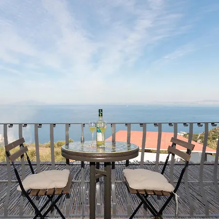The Phoenix - Modern Breathtaking Sea View With 2 Terraces, 2 Balconies, Small Private Garden And Private Parking Holiday home Massa Lubrense