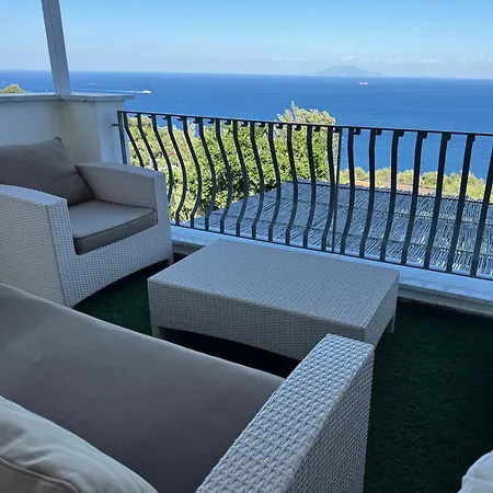 Breathtaking Sea View On Sorrento Coast With Sunset Terrace & Parking * Massa Lubrense